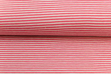 Stoff mit Streifen rot